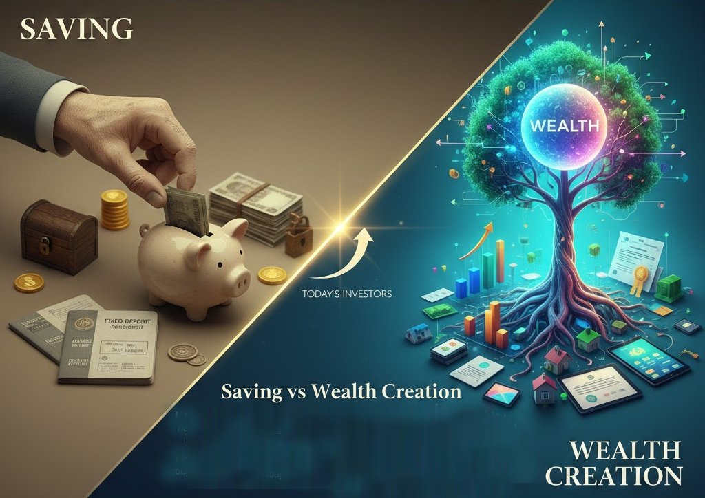 Savings vs Wealth Creation: Why Saving Alone Is Not Enough