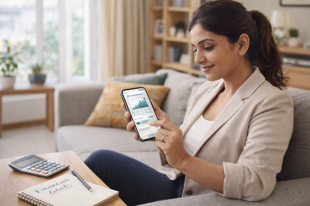 Checking SIP investment progress at home