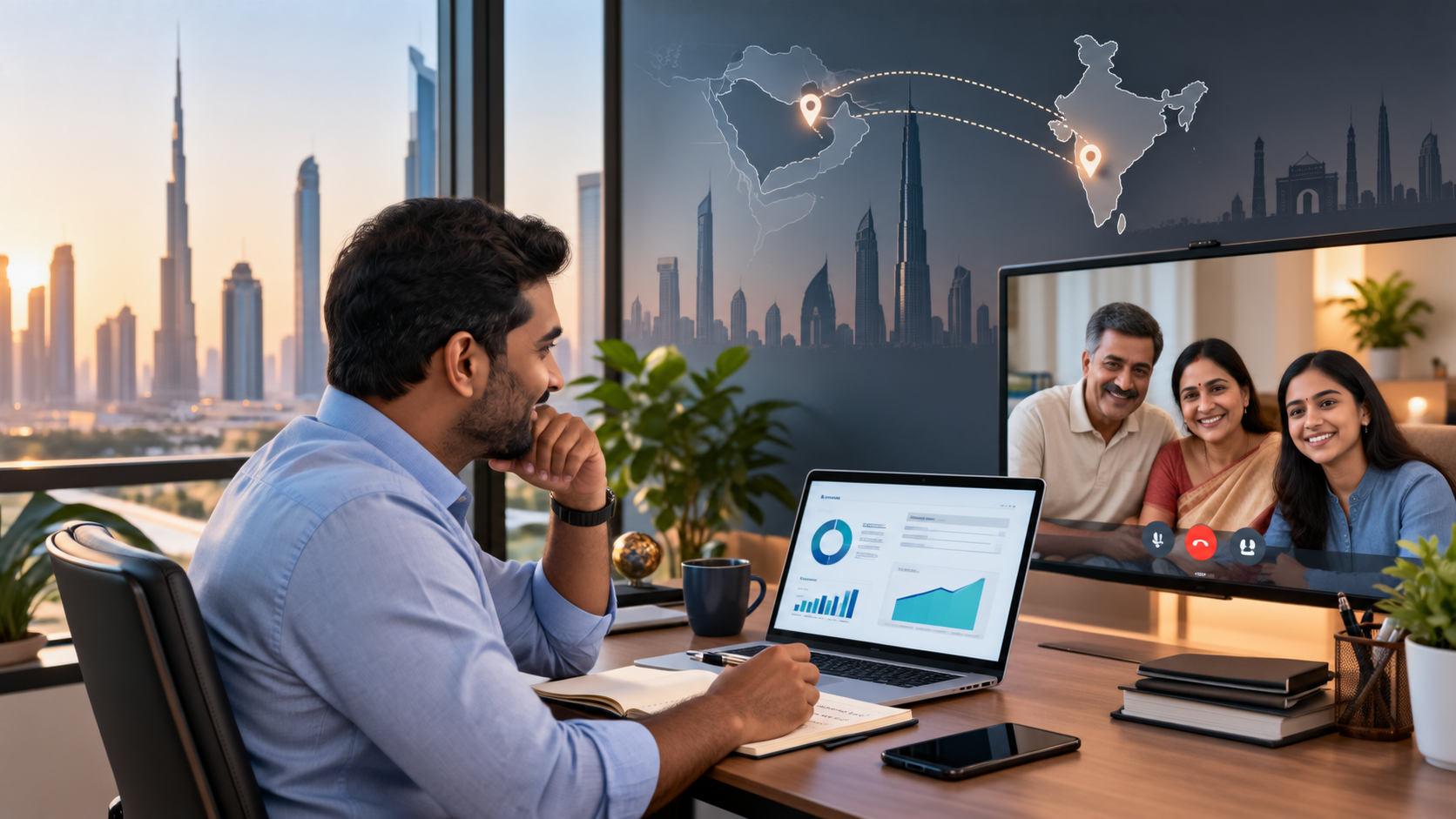 Financial support connecting Indian investors in India and the Gulf.